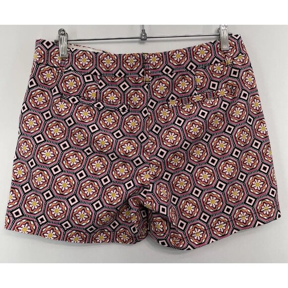 Crown And Ivy Shorts Stretch Geometric Multicolor Womens 6 - Picture 2 of 10